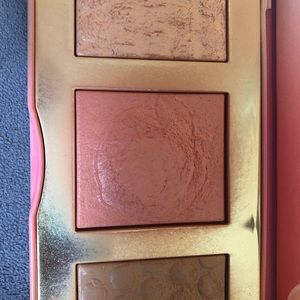 Too Faced sweet peach: bronzer, blush, highlight.